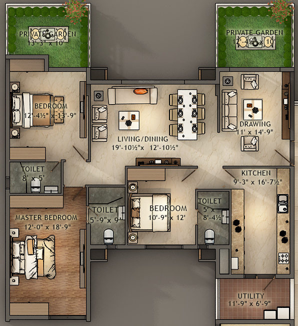 Northstar District 1 (3BHK+3T (2,026 sq ft) 2026 sq ft) Northstar District 1 (3BHK+3T (2,026 sq ft) 2026 sq ft)