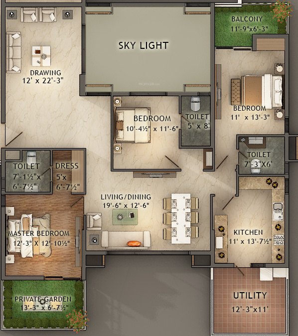 Northstar District 1 (3BHK+3T (2,087 sq ft) 2087 sq ft) Northstar District 1 (3BHK+3T (2,087 sq ft) 2087 sq ft)