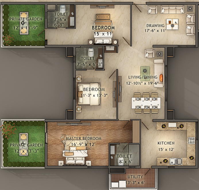 Northstar District 1 (3BHK+3T (2,198 sq ft) 2198 sq ft) Northstar District 1 (3BHK+3T (2,198 sq ft) 2198 sq ft)