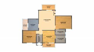 SV Spring Woods (3BHK+3T (1,470 sq ft) 1470 sq ft)