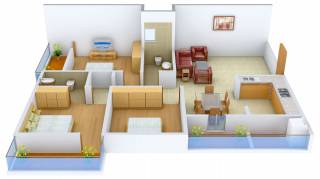 SV Luxuria (3BHK+2T (1,330 sq ft) 1330 sq ft)