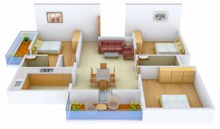 SV Luxuria (3BHK+2T (1,440 sq ft) 1440 sq ft)