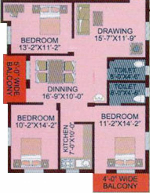 Amrita Green Field Residency (3BHK+3T (1,514 sq ft) 1514 sq ft) Amrita Green Field Residency (3BHK+3T (1,514 sq ft) 1514 sq ft)