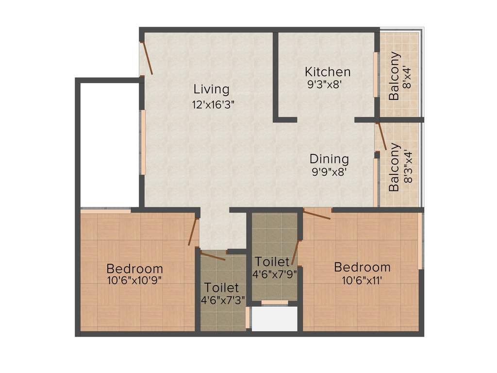 Adithya Garden (2BHK+2T (1,000 sq ft) 1000 sq ft)