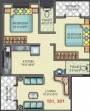 Tapkir Developers Madhuvishwa Floor Plan (2BHK+2T (860 sq ft) 860 sq ft)