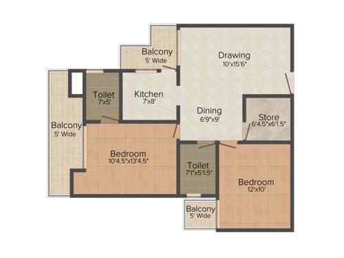 Bankey Aggarwal Heights (2BHK+2T (1,225 sq ft) 1225 sq ft) Bankey Aggarwal Heights (2BHK+2T (1,225 sq ft) 1225 sq ft)