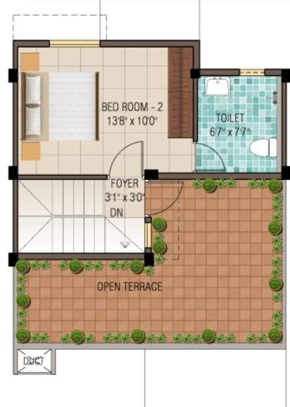  humming gardens Floor Plan Terrace Floor Plan