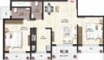 Floor Plan (2BHK+2T (955 sq ft) 955 sq ft) Tulip Enterprises Garden Floor Plan (2BHK+2T (955 sq ft) 955 sq ft)
