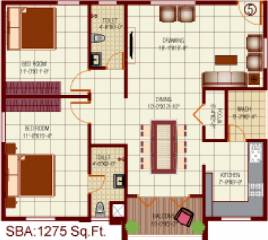 Mythri Arteor (2BHK+2T (1,275 sq ft) 1275 sq ft) Mythri Arteor (2BHK+2T (1,275 sq ft) 1275 sq ft)
