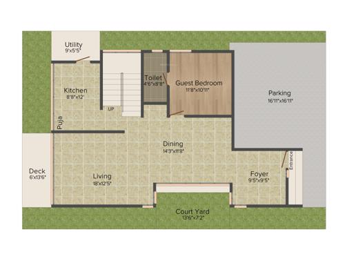 Radhey Sancia (3BHK+4T (3,333 sq ft) + Pooja Room 3333 sq ft)