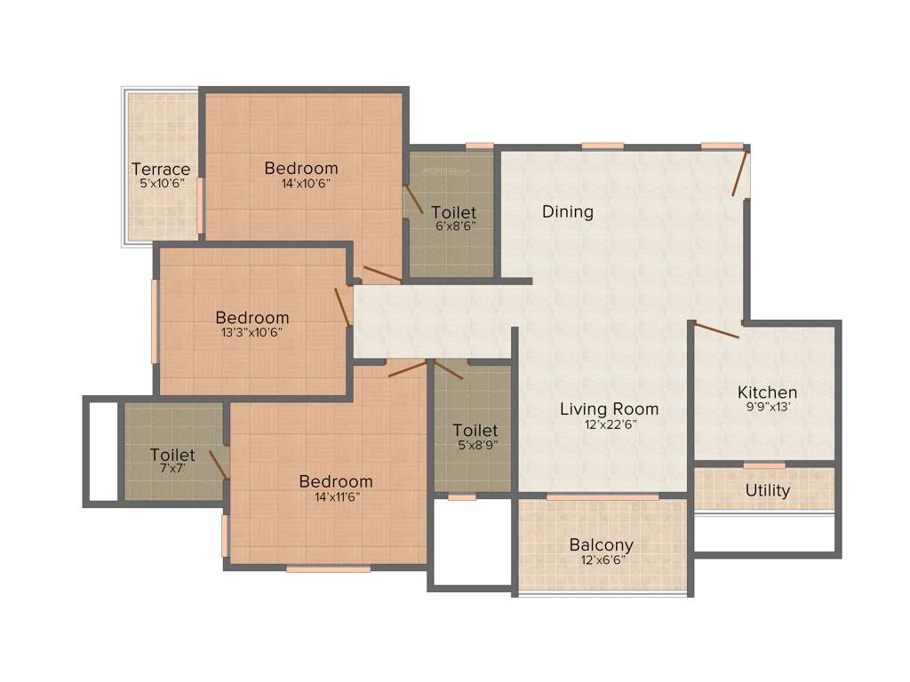 Naiknavare Mystique Moods (3BHK+3T (1,661 sq ft) 1661 sq ft)