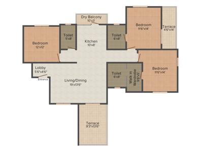 Shroff Serenade Royale (3BHK+3T (1,795 sq ft) 1795 sq ft)