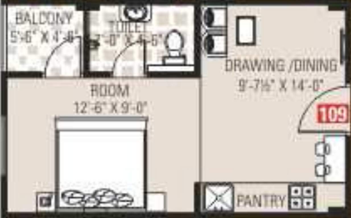 Samanvay Atmosphere (1BHK+1T (450 sq ft) 450 sq ft)