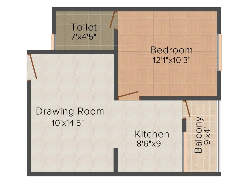 Samanvay Atmosphere Prime (1BHK+1T (600 sq ft) 600 sq ft)