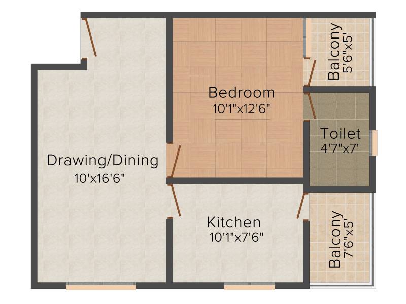 Samanvay Atmosphere Prime (1BHK+1T (710 sq ft) 710 sq ft)