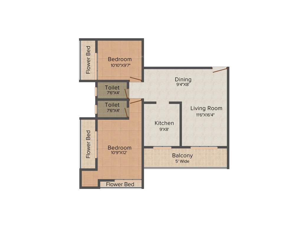 Sai Vismay (2BHK+2T (1,300 sq ft) 1300 sq ft)