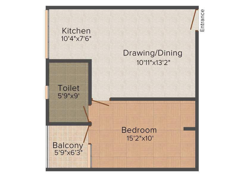 Unimaxe Sez Pride (1BHK+1T (693 sq ft) 693 sq ft)