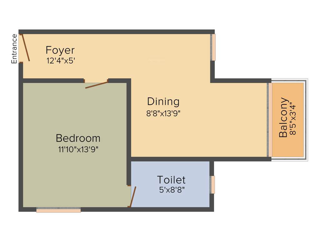 MJ Lifestyle Amadeus (1BHK+1T (583 sq ft) 583 sq ft)
