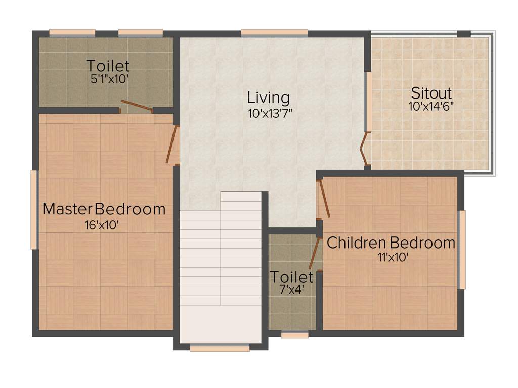 Ravella Srinivasa Lake View Villas (3BHK+3T (1,620 sq ft) 1620 sq ft)