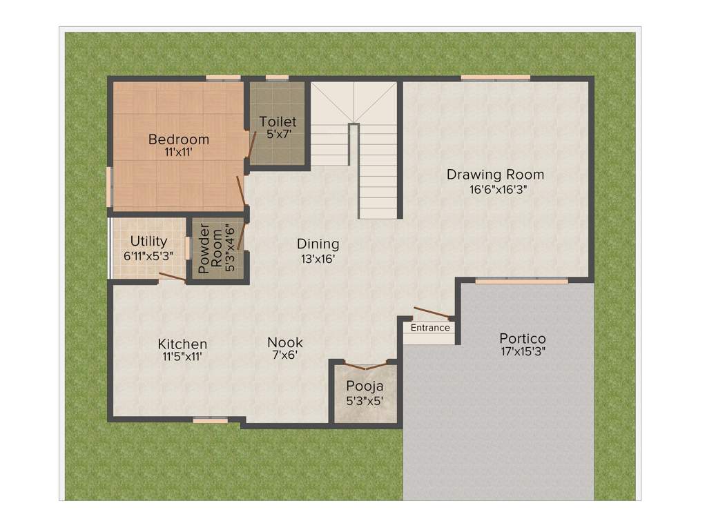 My MyPi Green Castle Villas (3BHK+5T (3,030 sq ft)   Pooja Room 3030 sq ft)