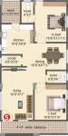 Hanuma Construction Neeladri Heights Floor Plan (2BHK+2T (1,190 sq ft) + Pooja Room 1190 sq ft)