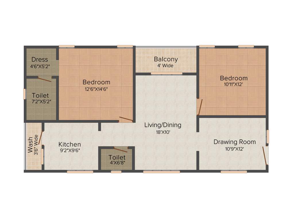 Mahalaxmi Sai Srinivasam (2BHK+2T (1,235 sq ft) 1235 sq ft)