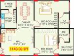 Mathrubhuumi Pearl (2BHK+2T (1,140 sq ft) 1140 sq ft) Mathrubhuumi Pearl (2BHK+2T (1,140 sq ft) 1140 sq ft)