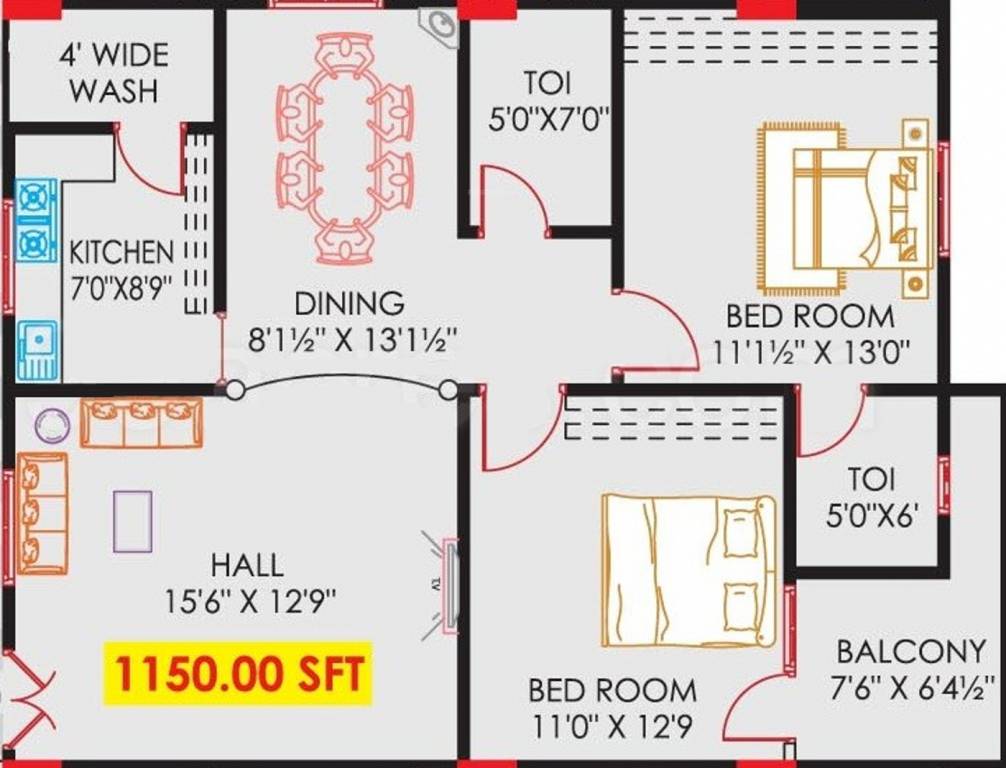 Mathrubhuumi Pearl (2BHK+2T (1,150 sq ft) 1150 sq ft) Mathrubhuumi Pearl (2BHK+2T (1,150 sq ft) 1150 sq ft)