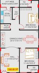 Mathrubhuumi Pearl (2BHK+3T (1,350 sq ft) Pooja Room 1350 sq ft) Mathrubhuumi Pearl (2BHK+3T (1,350 sq ft) Pooja Room 1350 sq ft)