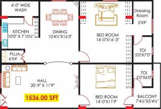 Mathrubhuumi Pearl (2BHK+2T (1,536 sq ft) Pooja Room 1536 sq ft) Mathrubhuumi Pearl (2BHK+2T (1,536 sq ft) Pooja Room 1536 sq ft)