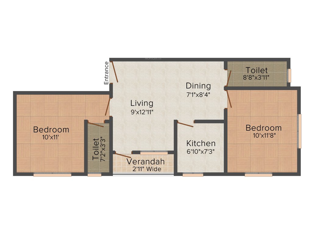 Realmark Vista (2BHK+2T (896 sq ft) 896 sq ft)