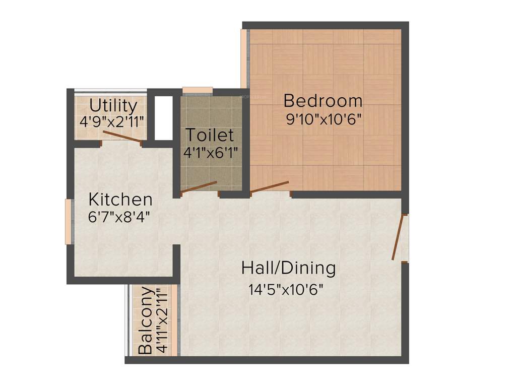 VBHC Palmhaven II (1BHK+1T (540 sq ft) 540 sq ft)