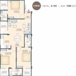 Aradhana Bhavyaa Glory (3BHK+3T (1,450 sq ft) 1450 sq ft) Aradhana Bhavyaa Glory (3BHK+3T (1,450 sq ft) 1450 sq ft)