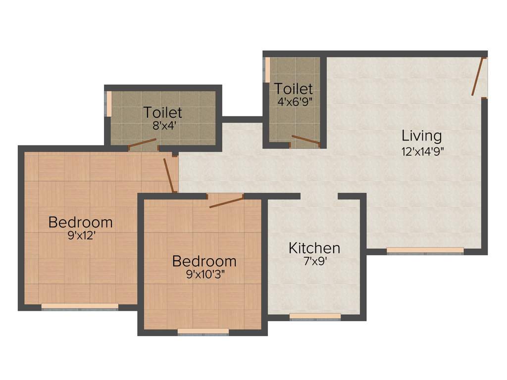 PSN Yashwant Star (2BHK+2T (900 sq ft) 900 sq ft)