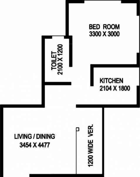 Govind Govindnagar (1BHK+1T (582 sq ft) 582 sq ft)