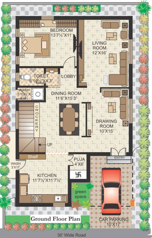 Gokul Brindavanam (3BHK+3T (2,150 sq ft)   Pooja Room 2150 sq ft)