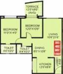 Kumar Gulmohar (2BHK+2T (1,063 sq ft) 1063 sq ft) Kumar Gulmohar (2BHK+2T (1,063 sq ft) 1063 sq ft)