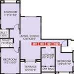 Kumar Gulmohar (3BHK+2T (1,445 sq ft) 1445 sq ft) Kumar Gulmohar (3BHK+2T (1,445 sq ft) 1445 sq ft)