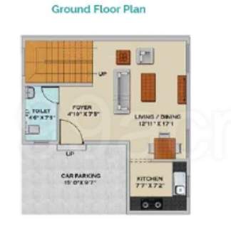 orange county villas Floor Plan Ground Floor Plan