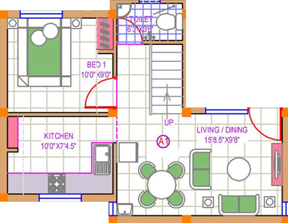 Vismaya Floy (3BHK+3T (1,225 sq ft) 1225 sq ft)