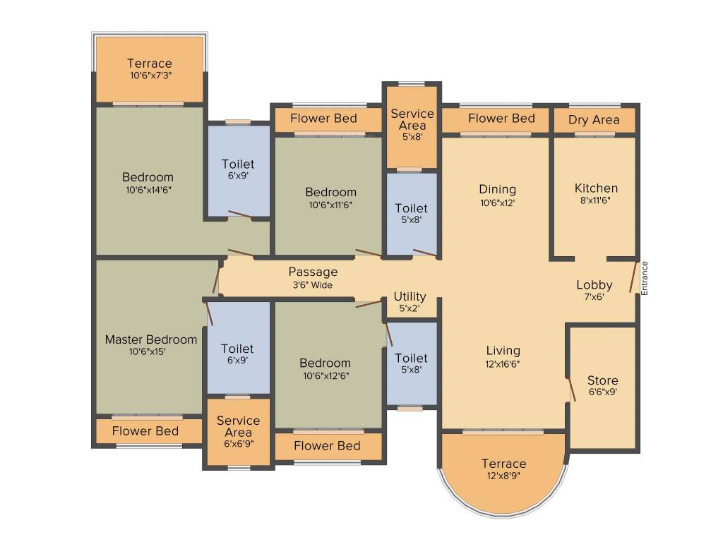 Mohan Altezza (4BHK+4T (2,750 sq ft) 2750 sq ft)
