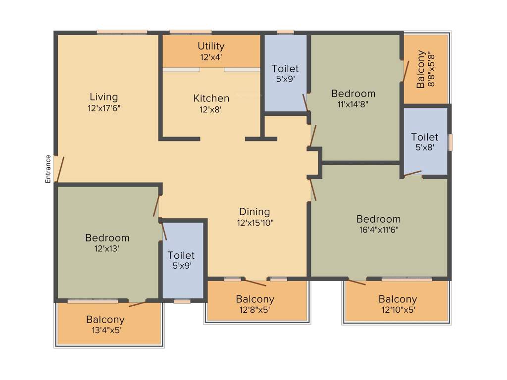 Samhita Greenwoods (3BHK+3T (2,025 sq ft) 2025 sq ft)