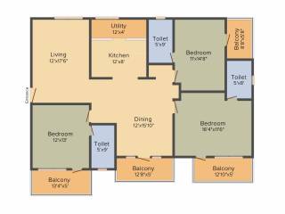 Samhita Greenwoods (3BHK+3T (2,025 sq ft) 2025 sq ft) Samhita Greenwoods (3BHK+3T (2,025 sq ft) 2025 sq ft)