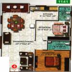 Brundavanam (2BHK+2T (1,141 sq ft) 1141 sq ft) Brundavanam (2BHK+2T (1,141 sq ft) 1141 sq ft)