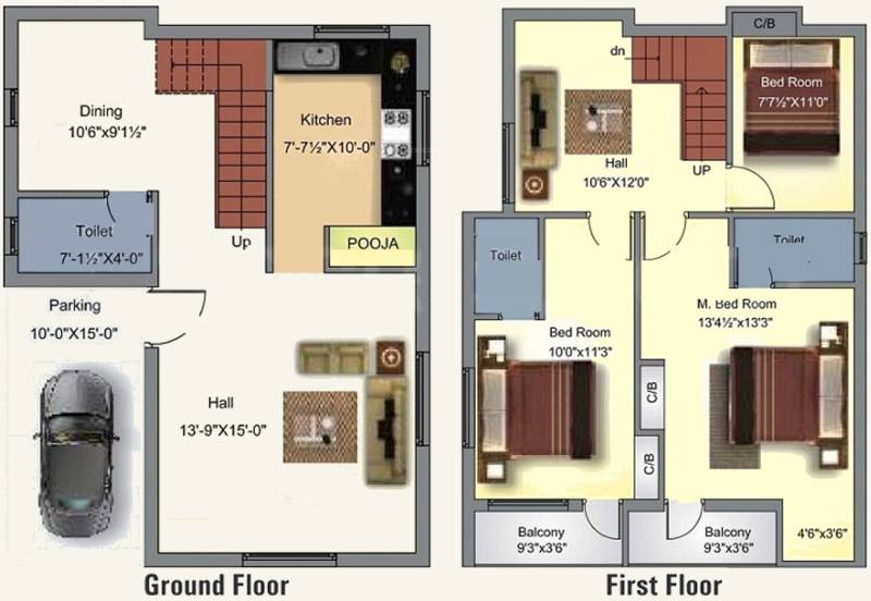 MS Banyan Tree Villas (3BHK+3T (1,748 sq ft)   Pooja Room 1748 sq ft)