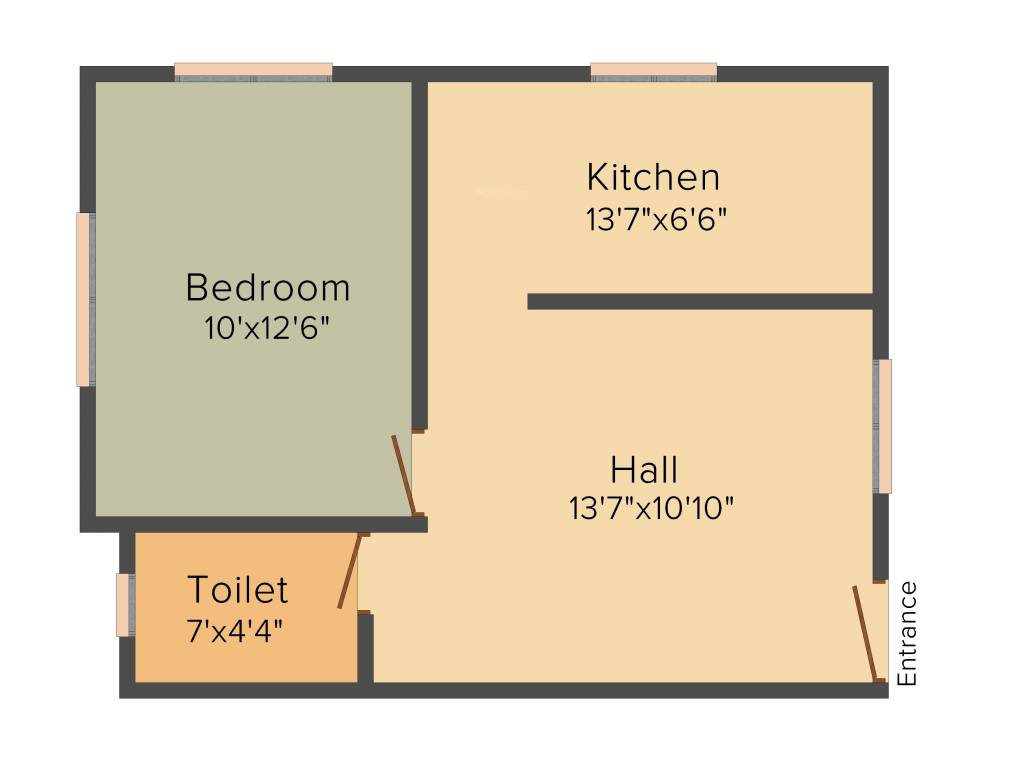 Uniplus Palms (1BHK+1T (559 sq ft) 559 sq ft) Uniplus Palms (1BHK+1T (559 sq ft) 559 sq ft)