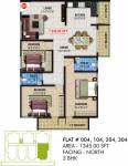 NCN Crystal (3BHK+2T (1,345 sq ft) 1345 sq ft) NCN Crystal (3BHK+2T (1,345 sq ft) 1345 sq ft)