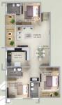 ABAD Golden Oak (3BHK+3T (1,540 sq ft) 1540 sq ft) ABAD Golden Oak (3BHK+3T (1,540 sq ft) 1540 sq ft)