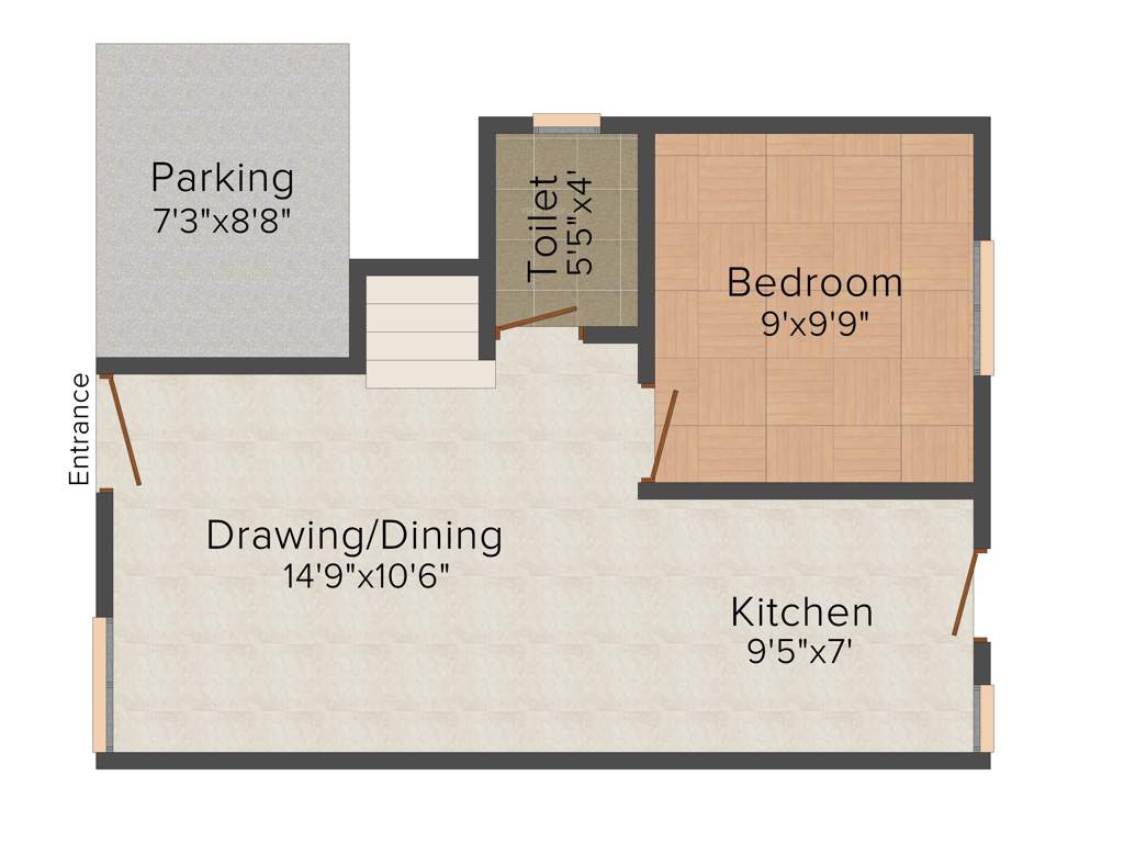 Vedant Sunshine (3BHK+3T (1,155 sq ft) 1155 sq ft)
