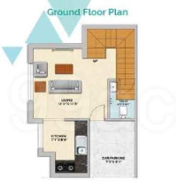 orange county villas Floor Plan Ground Floor Plan